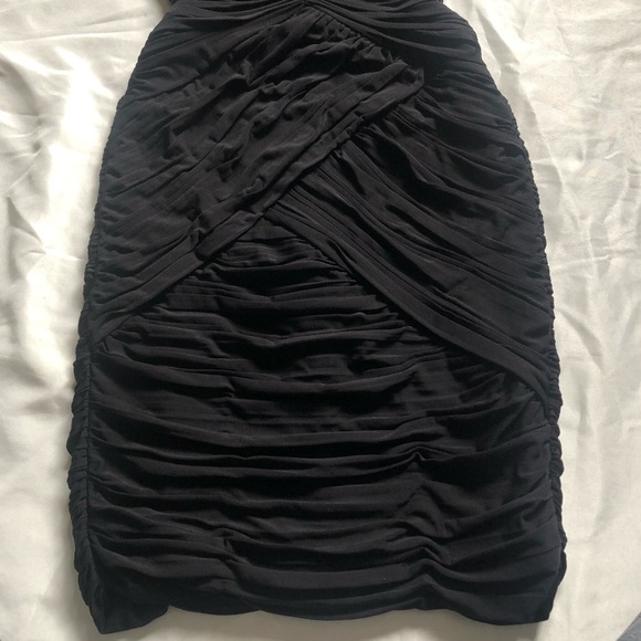 BCBGMaxAzria Ruched Cutout Back Dress - Picture 6 of 9